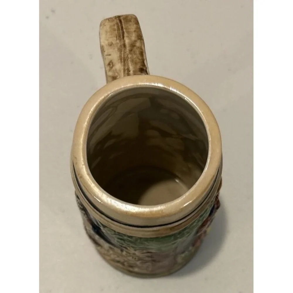 Vintage Mini Beer Stein Country Scene‎